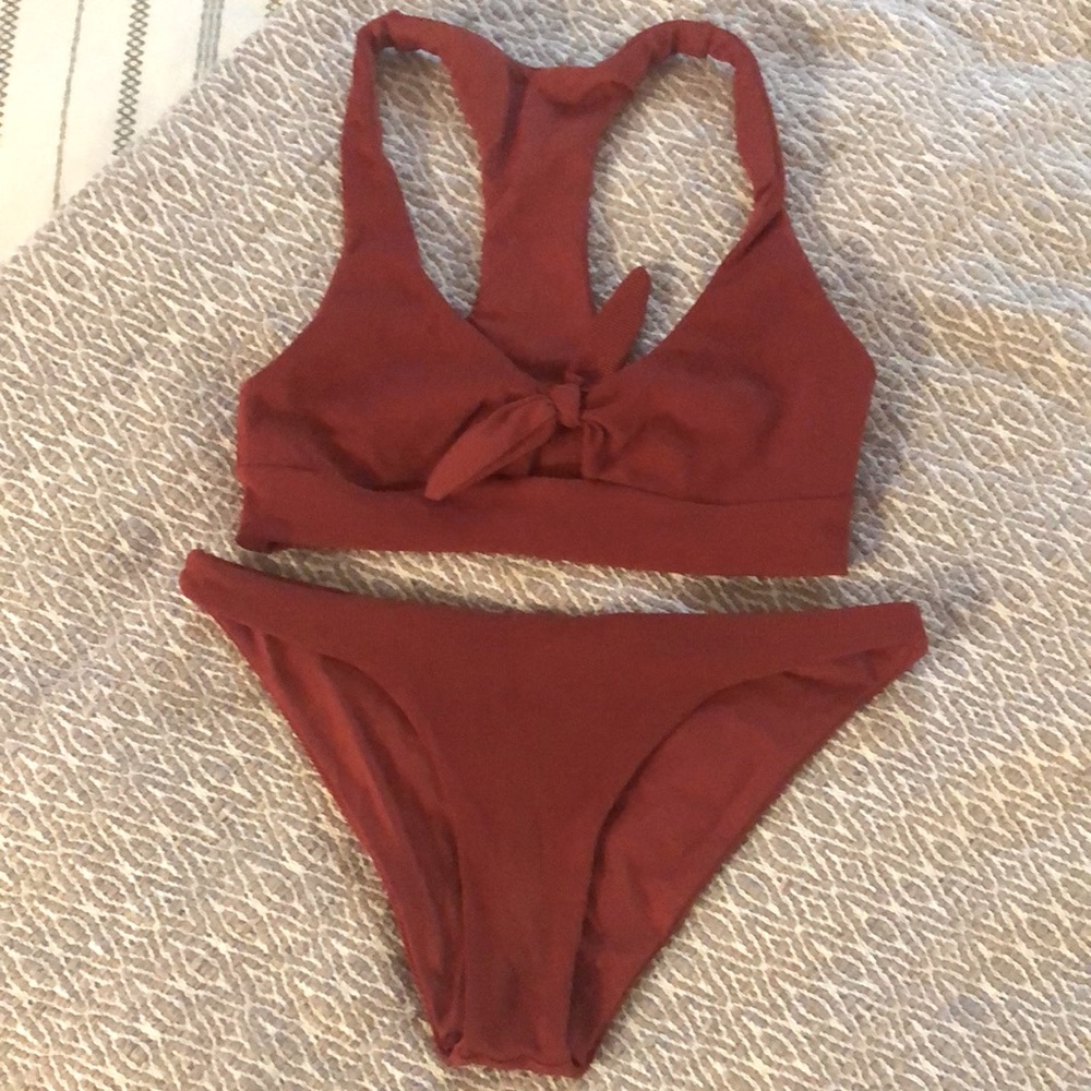 LSpace swimsuit rusty red large & XL